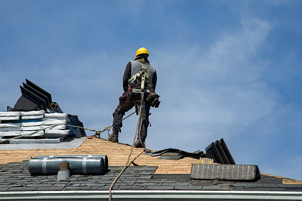 Professional Roofing technician working in Monmouth Junction, NJ